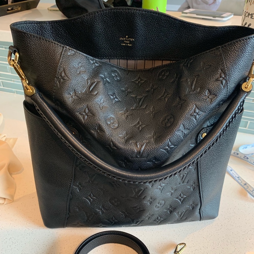 Louis Vuitton Bagatelle black leather